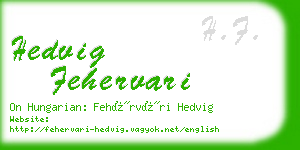 hedvig fehervari business card